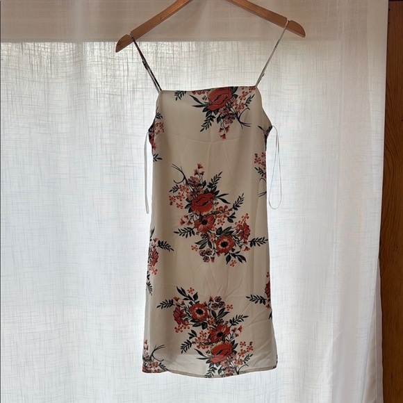Francesca’s Floral Spaghetti Strap Dress - Picture 1 of 3